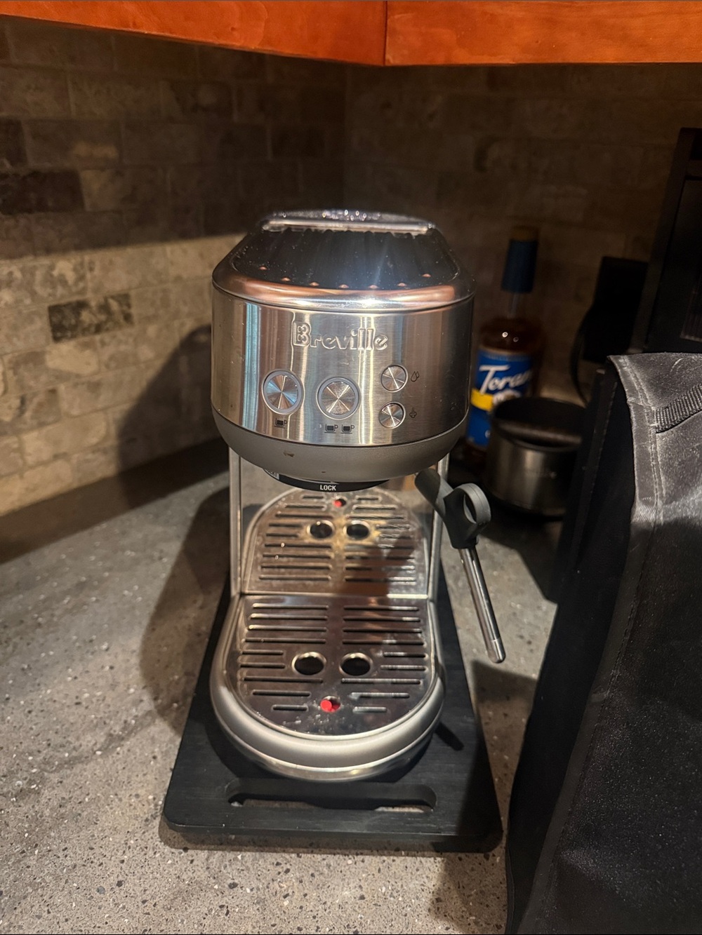 Breville Compact Espresso Machine in Stainless Steel and Black
